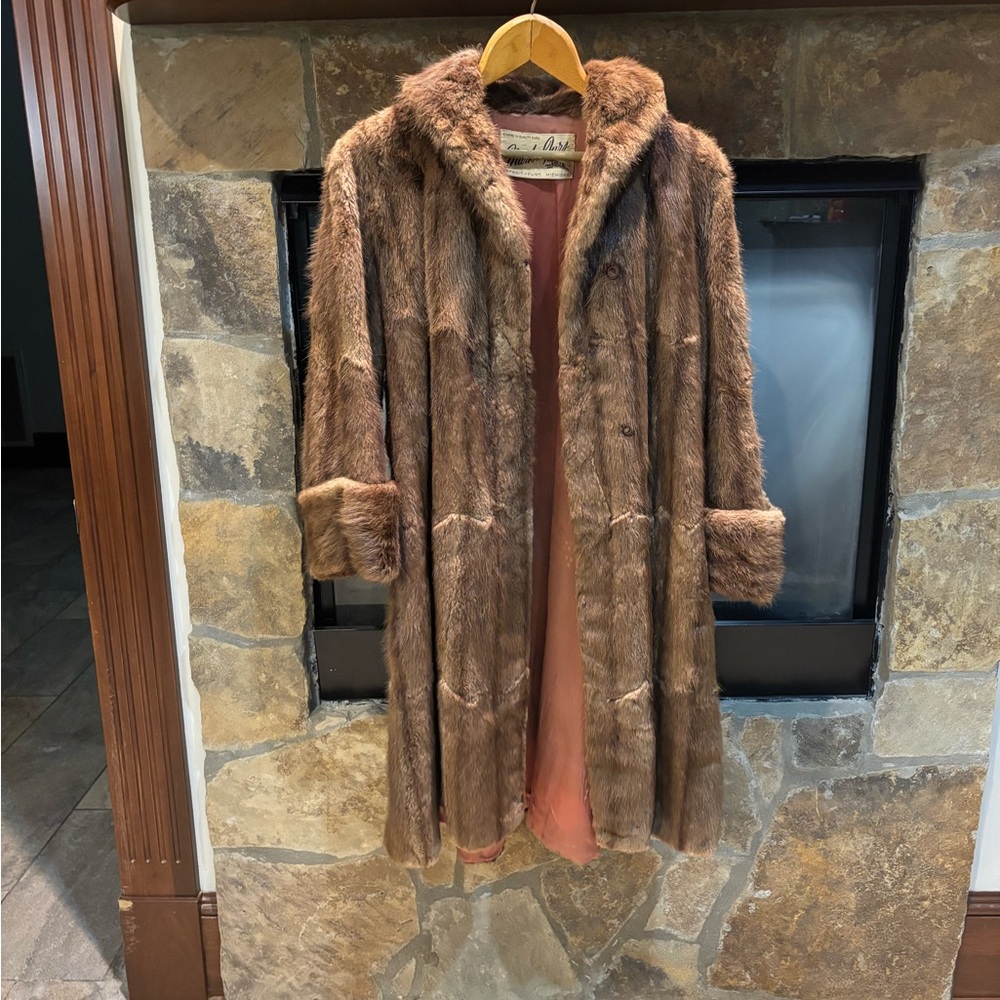 Luxurious Mink Long Coat…..Vintage